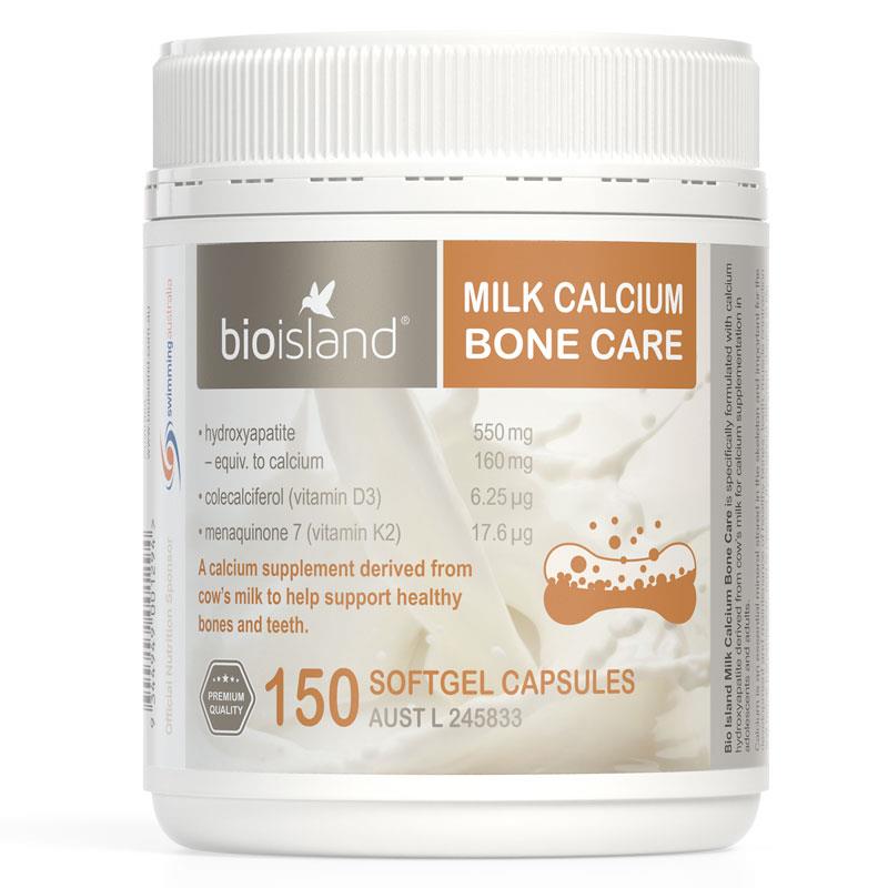 바이오아일랜드 밀크칼슘 150정 / Bio Island Milk Calcium Bone Care 150 Softgel caps 원가 이하 세일!