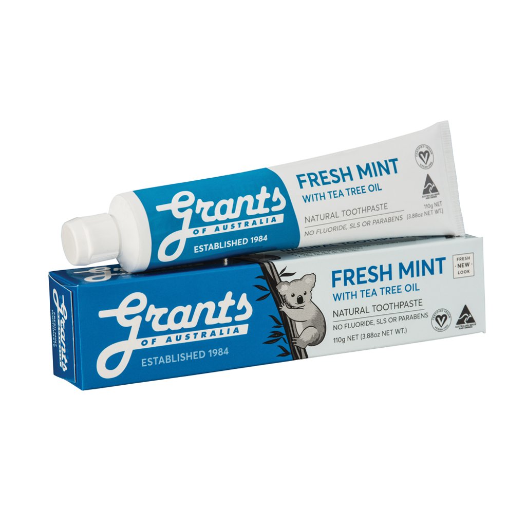 그란츠 프레쉬 민트 불소없는 치약 110g / Grants Fresh Mint Toothpaste - Flouride Free - 110G