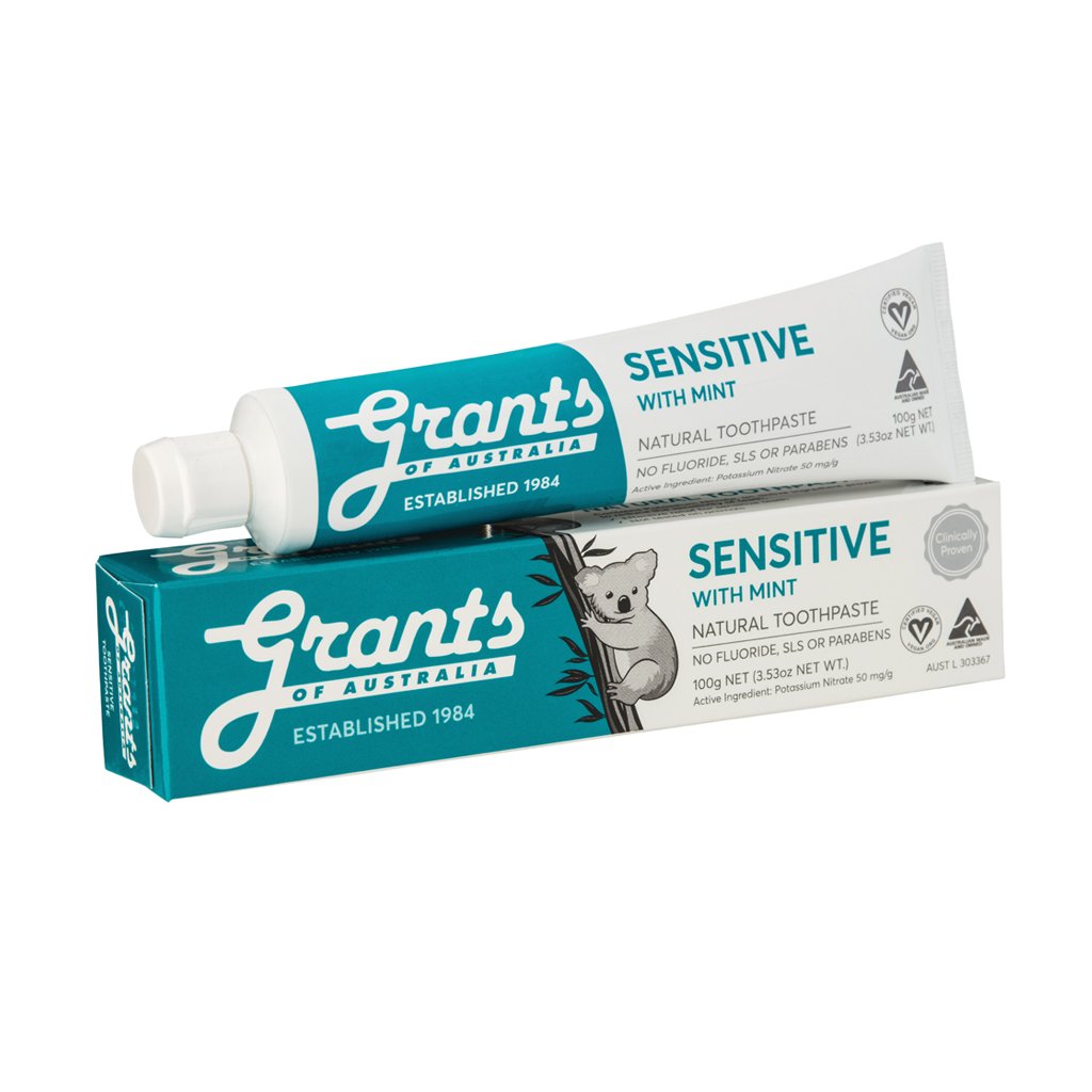 그란츠 센서티브 불소없는 치약 100g / Grants Sensitive Toothpaste - Flouride Free - 100G