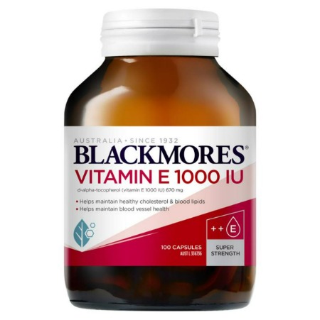 블랙모어스 비타민 E 1000IU 100정 / Blackmores Natural Vitamin E 1000IU 100 caps
