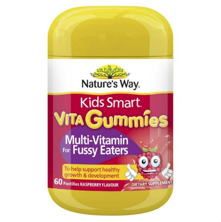 네이쳐스웨이 키즈스마트 멀티비타민(잘안먹는아이) 60젤리 / Natures Way Kids Smart Vita Gummies Multi Vitamin for Fussy Eaters 60 Pastilles