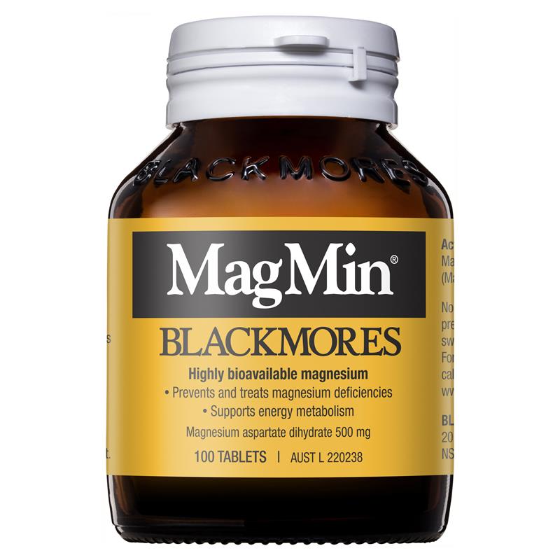 블랙모어스 마그네슘 500mg 100정 / Blackmores Magmin 500mg 100 Tablets