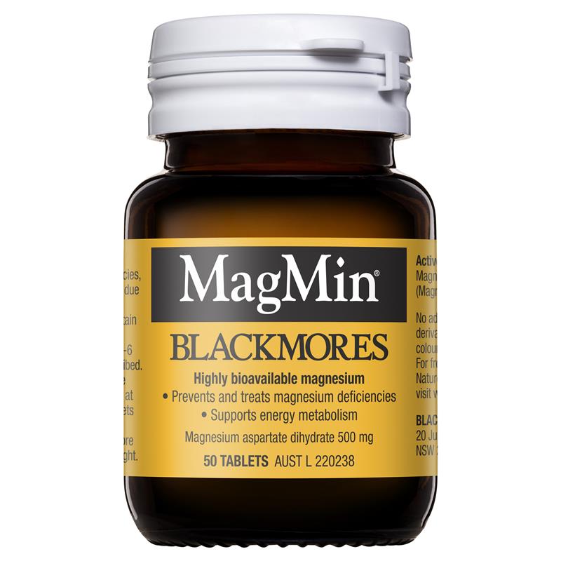 블랙모어스 마그네슘 500mg 50정 / Blackmores Magmin 500mg 50 Tablets