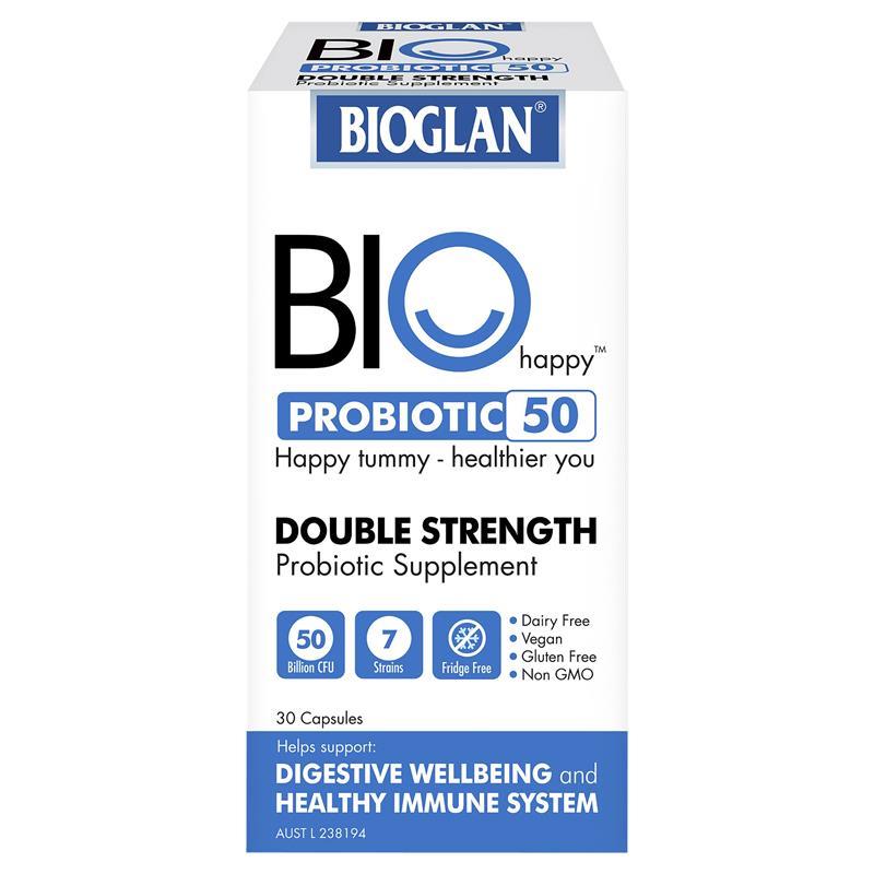 바이오글랜 바이오해피 유산균 50B 30정 / Bioglan Bio Happy Probiotic 50B 30 caps
