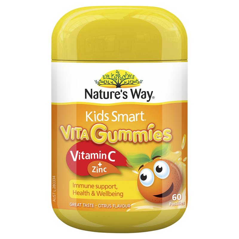 네이쳐스웨이 키즈스마트 비타민 C 60젤리 / Natures Way Kids Smart Vita Gummies Vitamin C 60 Gummies