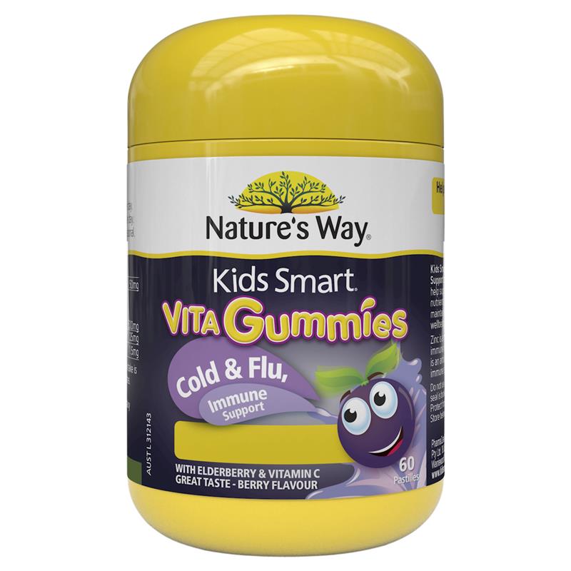 네이쳐스웨이 키즈스마트 면역 60젤리 / Natures Way Kids Smart Vita Gummies Immunity 60 Pastilles
