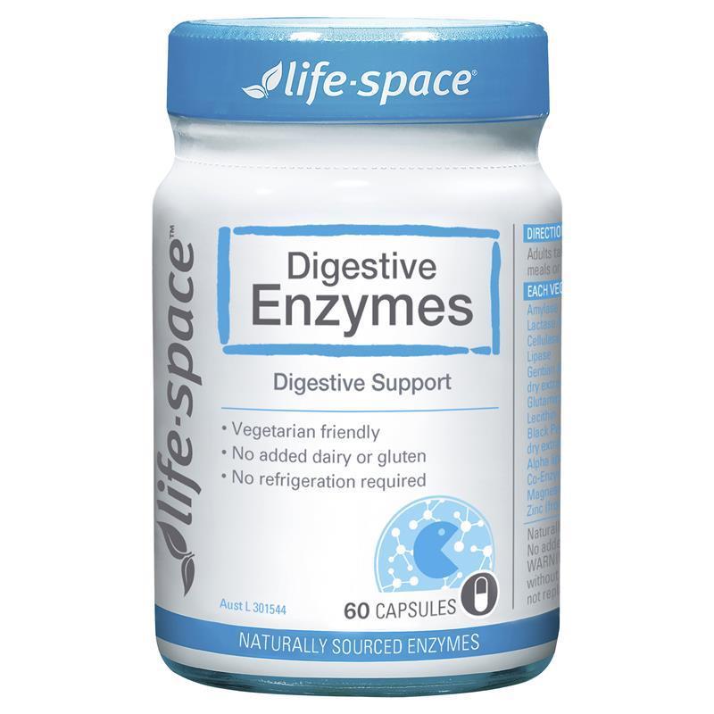 라이프스페이스 소화효소 유산균 60정 (유통기한 21년 11월) / Life Space Probiotic Digestive Enzymes 60 Capsules