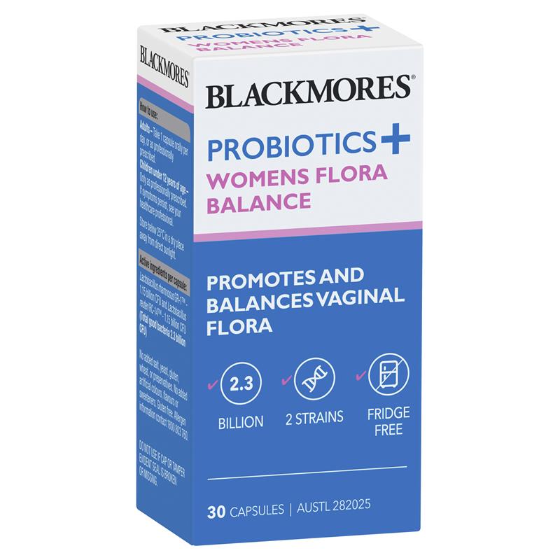 블랙모어스 질 건강 / 여성 유산균 30정 / Blackmores Probiotics+ Womens Flora Balance 30 caps