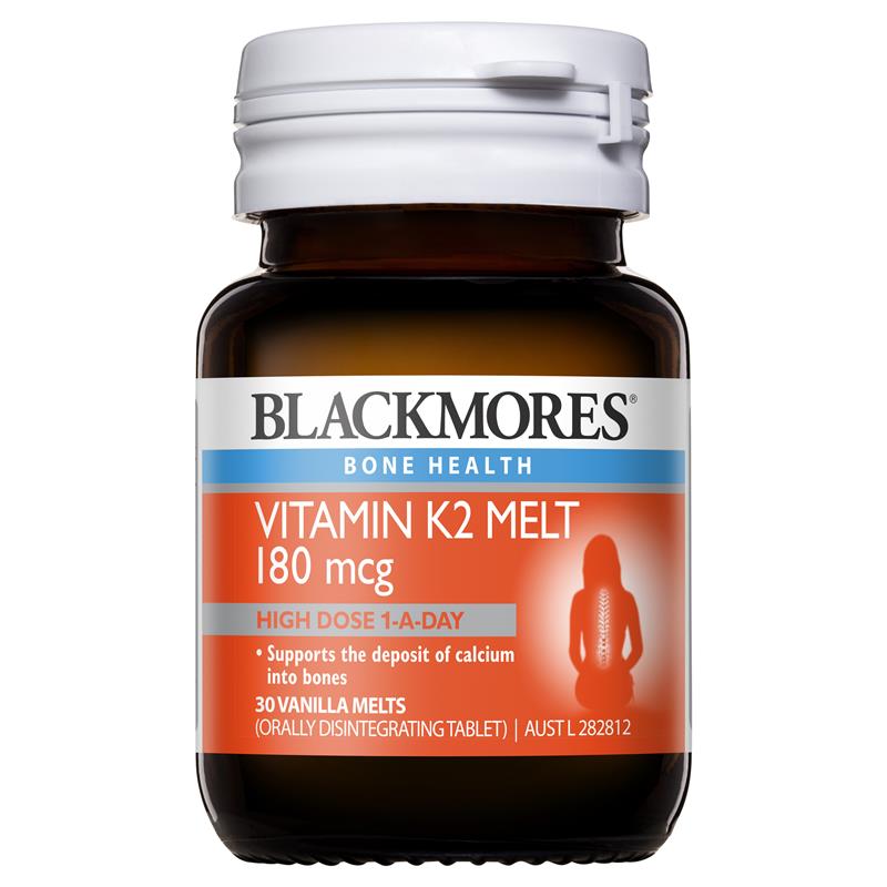 블랙모어스 K2 180mcg 30 Melts / Blackmores K2 180mcg 30 Melts
