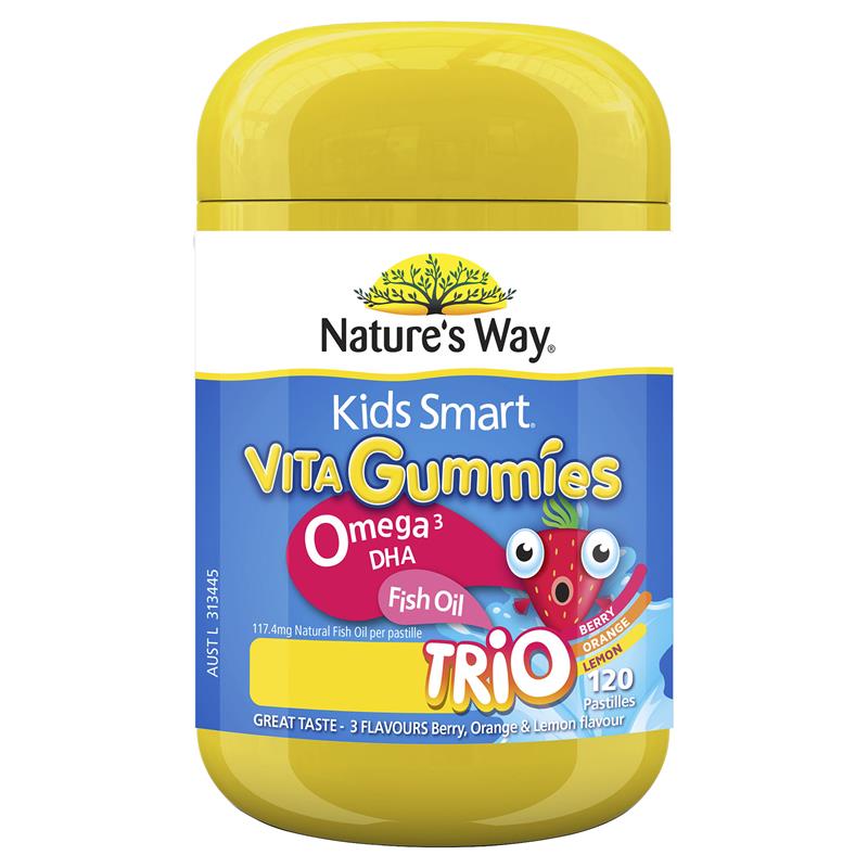 네이쳐스웨이 키즈스마트 오메가-3 120젤리 / Natures Way Kids Smart Vita Gummies Omega-3 120 Gummies