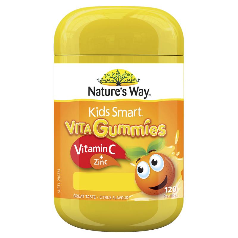 네이쳐스웨이 키즈스마트 비타민 C + 아연 120젤리 / Natures Way Kids Smart Vita Gummies Vitamin C + Zinc 120 Gummies