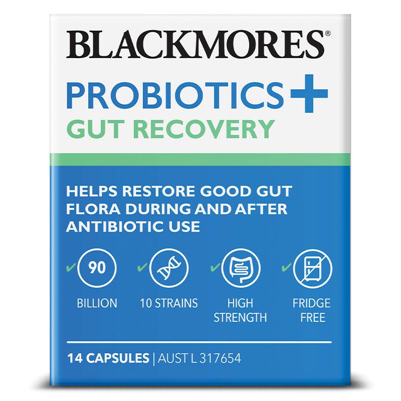 블랙모어스 유산균 + 장 회복 14캡슐 / Blackmores Probiotics+ Gut Recovery 14 Capsules