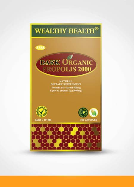 웰시헬스 프로폴리스 2000 365정 / Wealthy Health Dark Organic Propolis 2000 365 caps