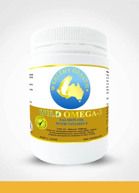 웰시헬스 와일드 오메가3 - 연어오일 400정 / Wealthy Health Wild Omega - 3 Salmon Oil 400 caps