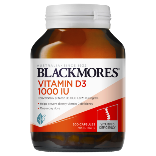 블랙모어스 비타민 D3 1000IU 200정 / Blackmores Vitamin D3 1000IU 200 caps