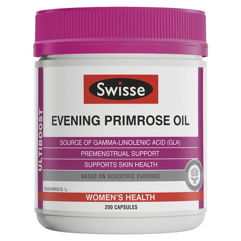 스위스 달맞이꽃 오일 200정 / Swisse Ultiboost Evening Primrose Oil 200