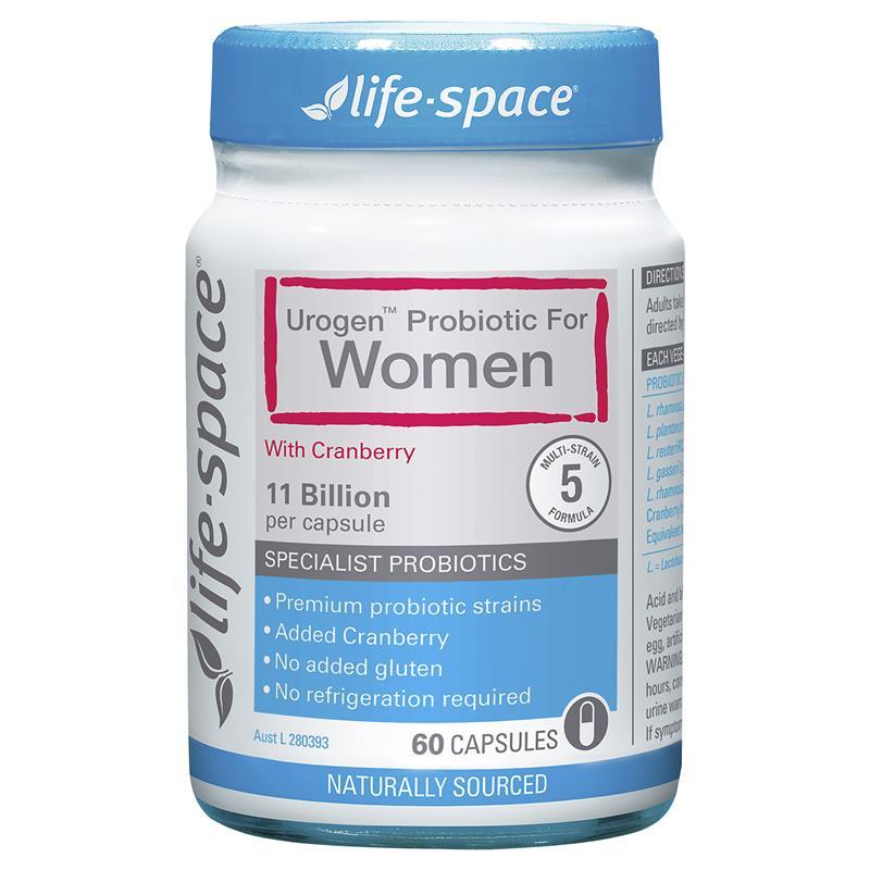 라이프스페이스 여성 방광 유산균 60정 / Life Space Urogen Probiotic For Women 60 Capsules