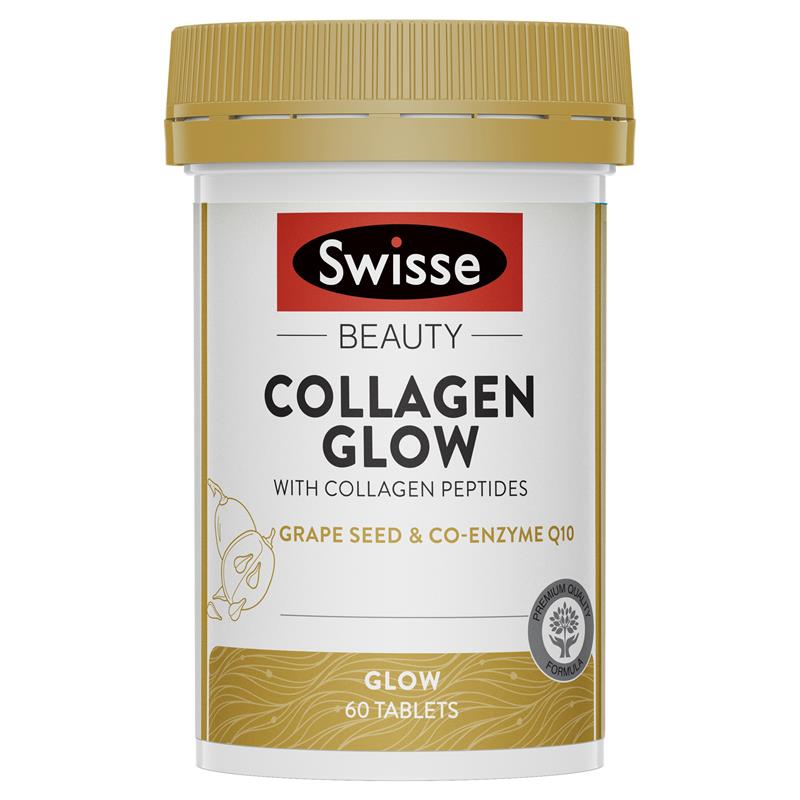 스위스 뷰티 콜라겐 글로우 60정 / Swisse Beauty Collagen Glow With Collagen Peptides 60 Tablets